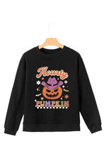 Load image into Gallery viewer, Jack-O'-Lantern Round Neck Long Sleeve Sweatshirt