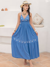 Load image into Gallery viewer, Printed Halter Neck Maxi Cami Dress