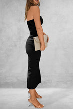 Load image into Gallery viewer, Slit Tube Midi Dress