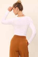 Load image into Gallery viewer, Idem Ditto Front Cut Out Long Sleeve Knit Top