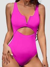 Load image into Gallery viewer, Cutout Notched Wide Strap One-Piece Swimwear
