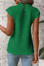 Load image into Gallery viewer, Mock Neck Cap Sleeve Top