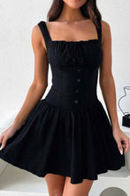 Load image into Gallery viewer, Decorative Button Square Neck Cami Dress