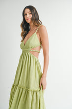 Load image into Gallery viewer, MABLE Cutout Waist Backless Maxi Dress