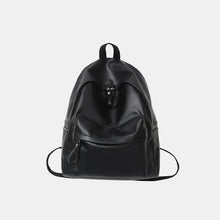 Load image into Gallery viewer, PU Leather Zip Backpack Bag