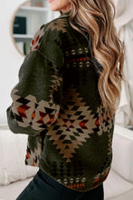 Load image into Gallery viewer, Pocketed Geometric Collared Neck Jacket