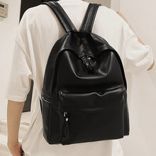 Load image into Gallery viewer, PU Leather Zip Backpack Bag