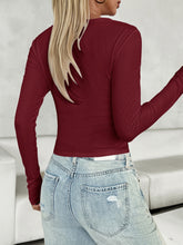Load image into Gallery viewer, V-Neck Long Sleeve T-Shirt