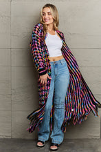 Load image into Gallery viewer, CUFF IT Multicolored Fringe Cardigan