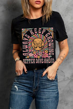 Load image into Gallery viewer, Graphic Round Neck Short Sleeve T-Shirt