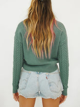 Load image into Gallery viewer, Cable Knit Turtleneck Long Sleeve Sweater