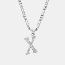 Load image into Gallery viewer, Titanium Steel Letter Pendant Necklace