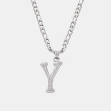 Load image into Gallery viewer, Titanium Steel Letter Pendant Necklace