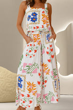 Load image into Gallery viewer, Printed Square Neck Top and Pants Set