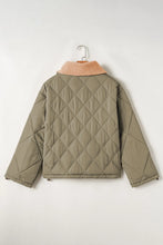 Load image into Gallery viewer, Drawstring Collared Neck Long Sleeve Winter Coat