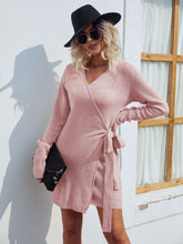 Load image into Gallery viewer, Tied Open Front Long Sleeve Cardigan