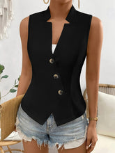 Load image into Gallery viewer, Button Up Surplice Vest