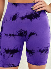 Load image into Gallery viewer, Tie-Dye High Waist Active Shorts
