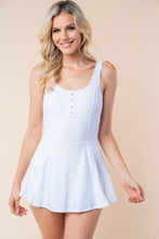 Load image into Gallery viewer, White Birch Sleeveless Performance Knit Swim Dress