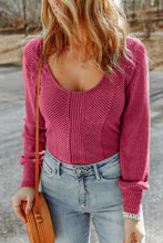 Load image into Gallery viewer, Scoop Neck Long Sleeve Top