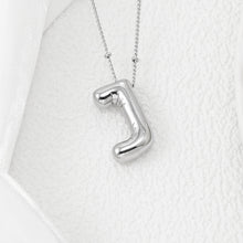 Load image into Gallery viewer, Copper Bubble Letter Pendant Necklace
