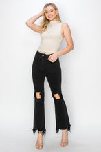 Load image into Gallery viewer, RISEN Full Size Distressed Raw Hem Jeans with Pockets