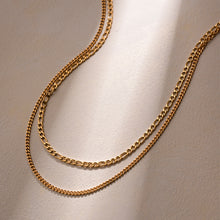 Load image into Gallery viewer, Stainless Steel Double-Layered Necklace