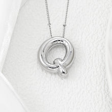 Load image into Gallery viewer, Copper Bubble Letter Pendant Necklace