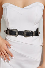 Load image into Gallery viewer, Double Buckle PU Leather Belt