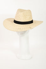 Load image into Gallery viewer, Fame Basket Weave Straw Sun Hat