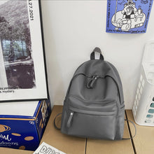 Load image into Gallery viewer, PU Leather Zip Backpack Bag