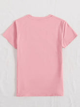 Load image into Gallery viewer, Graphic Round Neck Short Sleeve T-Shirt