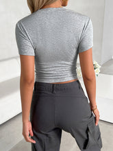Load image into Gallery viewer, Round Neck Short Sleeve T-Shirt