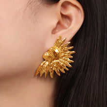 Load image into Gallery viewer, Titanium Steel Gold-Plated Earrings