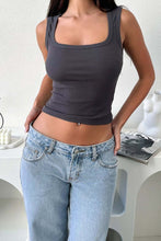 Load image into Gallery viewer, Square Neck Wide Strap Tank