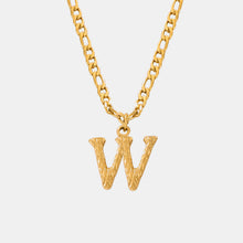 Load image into Gallery viewer, Titanium Steel Letter Pendant Necklace