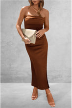 Load image into Gallery viewer, Slit Tube Midi Dress