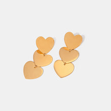Load image into Gallery viewer, 18K Gold-Plated Heart Earrings