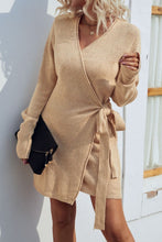 Load image into Gallery viewer, Tied Open Front Long Sleeve Cardigan