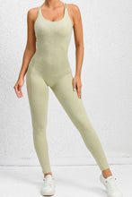 Load image into Gallery viewer, Crisscross Scoop Neck Sleeveless Active Jumpsuit