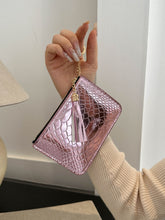 Load image into Gallery viewer, PU Leather Tassel Trim Card Case