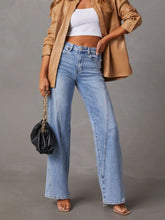 Load image into Gallery viewer, High Waist Straight Jeans with Pockets