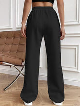 Load image into Gallery viewer, Drawstring Wide Leg Pants with Pockets