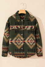 Load image into Gallery viewer, Pocketed Geometric Collared Neck Jacket