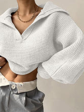 Load image into Gallery viewer, Johnny Collar Long Sleeve Sweater
