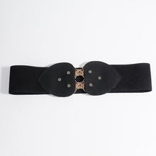 Load image into Gallery viewer, Alloy Leaf Buckle Elastic Belt
