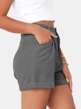 Load image into Gallery viewer, Full Size High Waist Shorts with Pockets