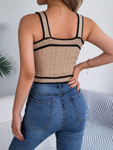 Load image into Gallery viewer, Decorative Button Wide Strap Knit Cami