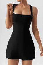 Load image into Gallery viewer, Square Neck Sleeveless Mini Dress