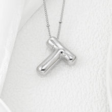 Load image into Gallery viewer, Copper Bubble Letter Pendant Necklace